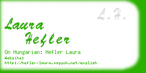 laura hefler business card